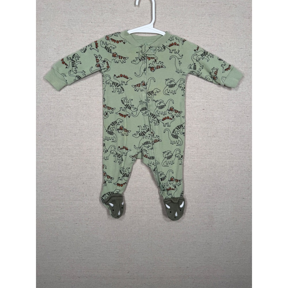 Just One You by Carters Baby Boy Green Dinosaur Footed Sleeper 3M GCL15230-IGP